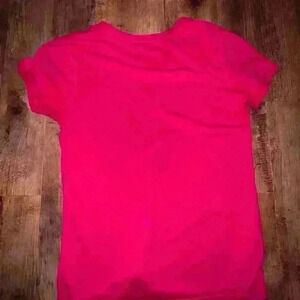 Nike drifit dark pink regular fit tshirt